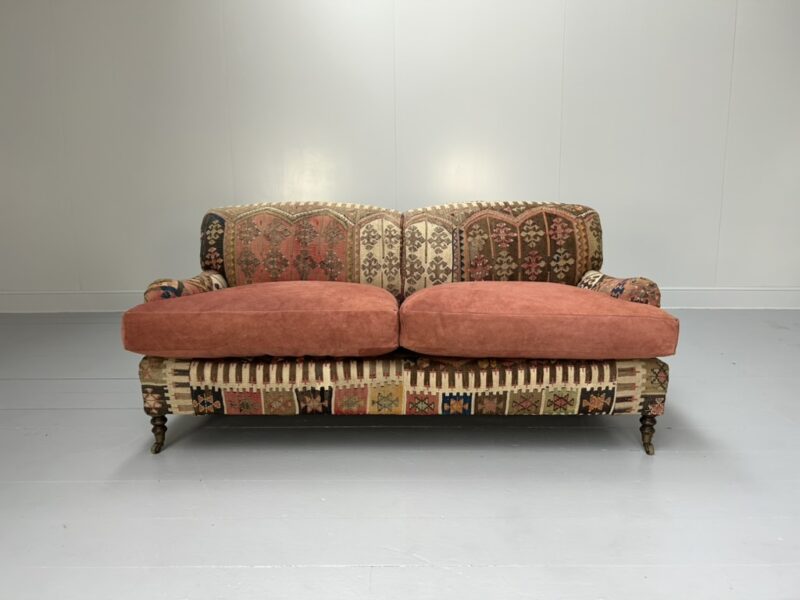 George Smith "Signature" Sofa  - In Turkish Woollen Kilims & Suede - RRP £12,000