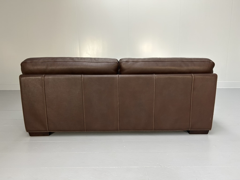 Roche Bobois "Ascot" Sofa - In Dark Brown Leather - RRP £8000 - Image 4