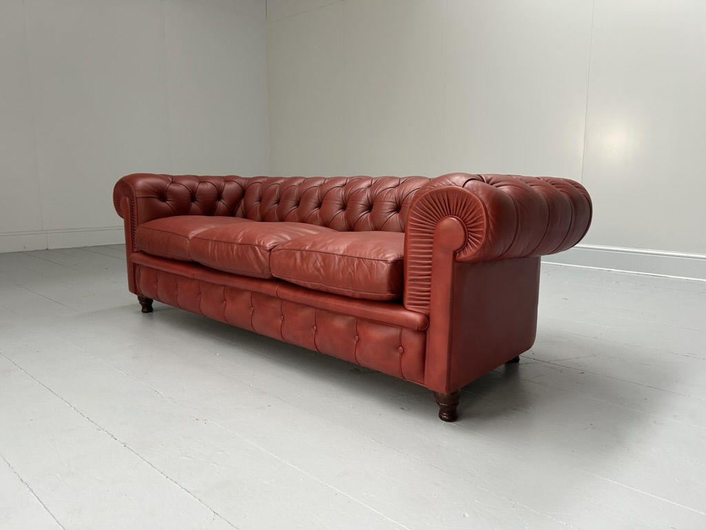 Poltrona Frau "Chester" 3-Seat Chesterfield Sofa - In Deep Red Leather - RRP £18,000 - Image 6