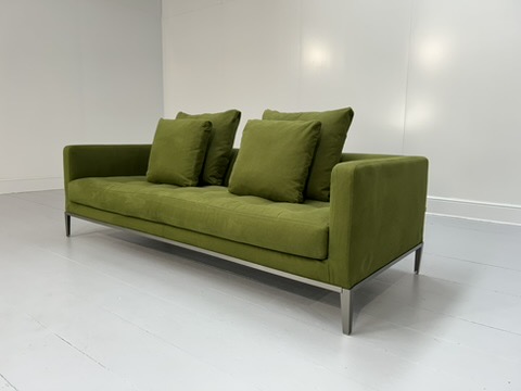 B&B Italia "Simpliciter" 3-Seat Sofa - In Green Fabric - RRP £8000