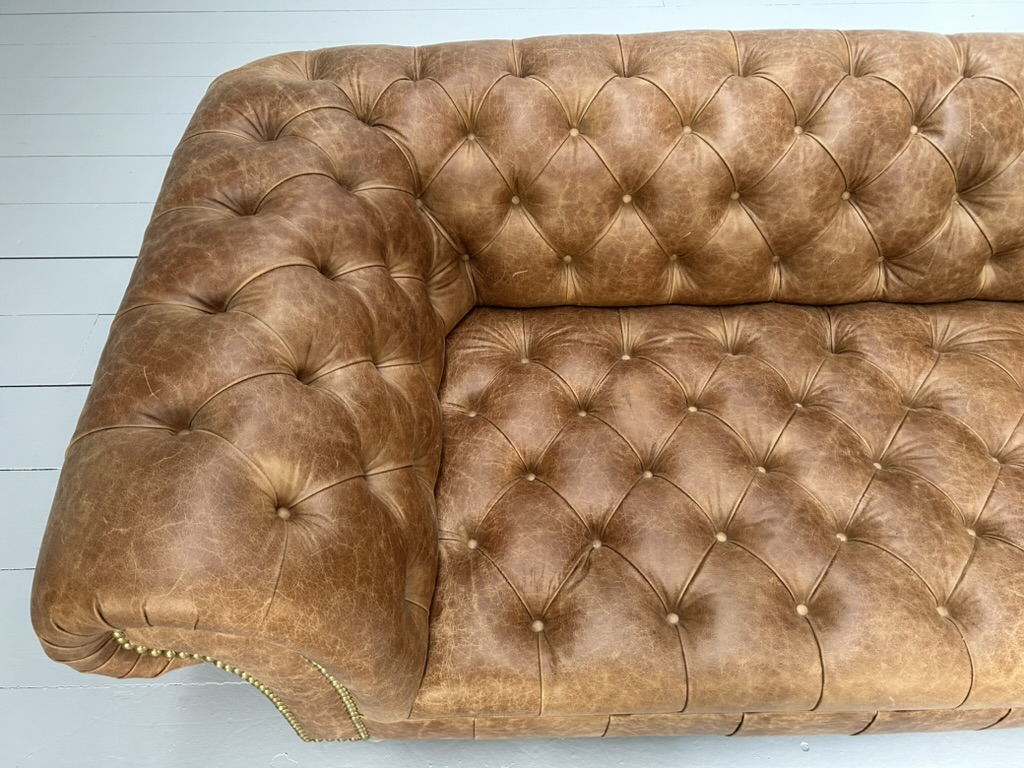 George Smith "Early Victorian Chesterfield " Sofa - In Brown Leather - RRP £17,000 - Image 14