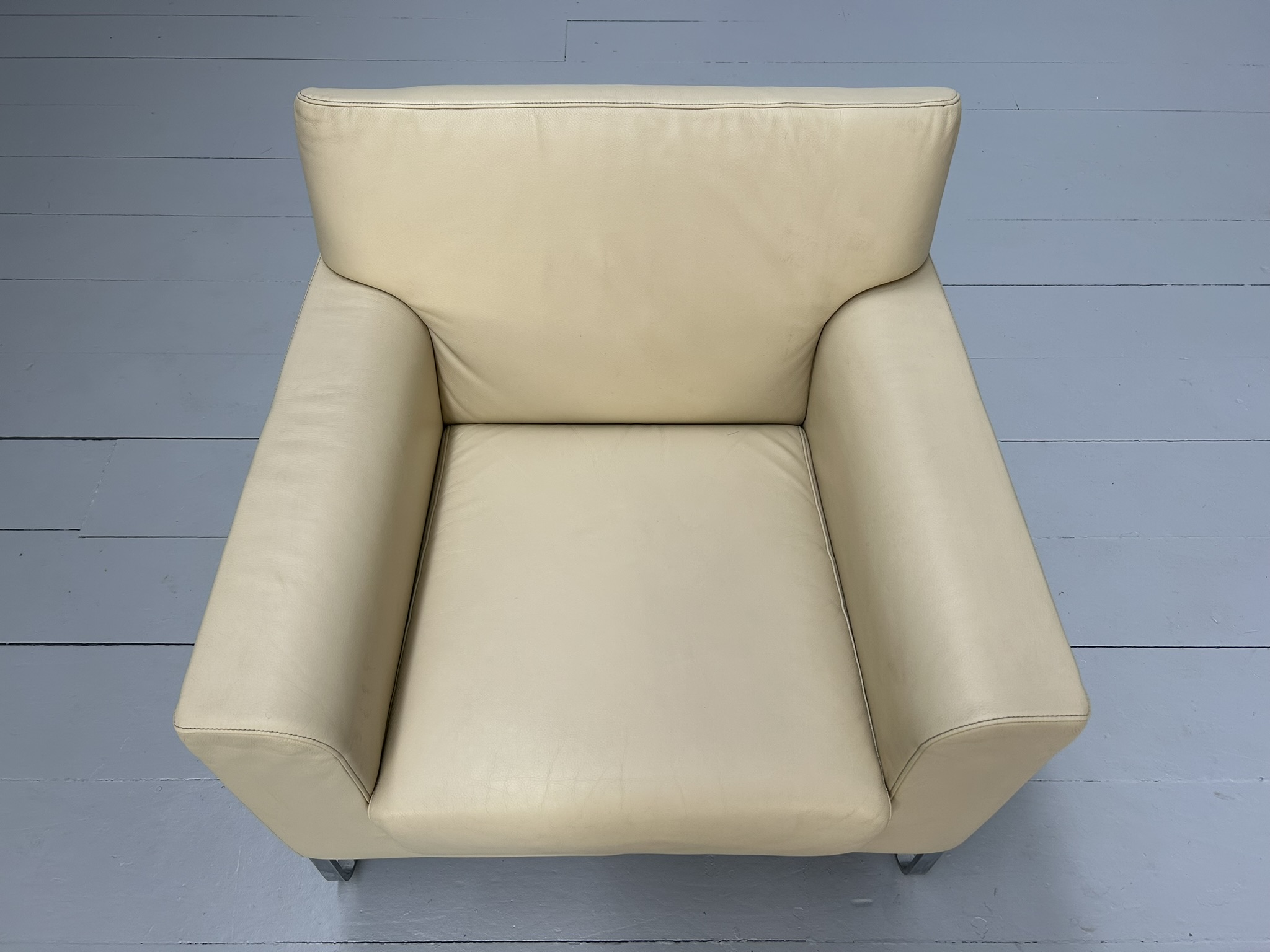 Walter Knoll "Morgan 465" Armchair - In Cream Leather - RRP £3200 - Image 11