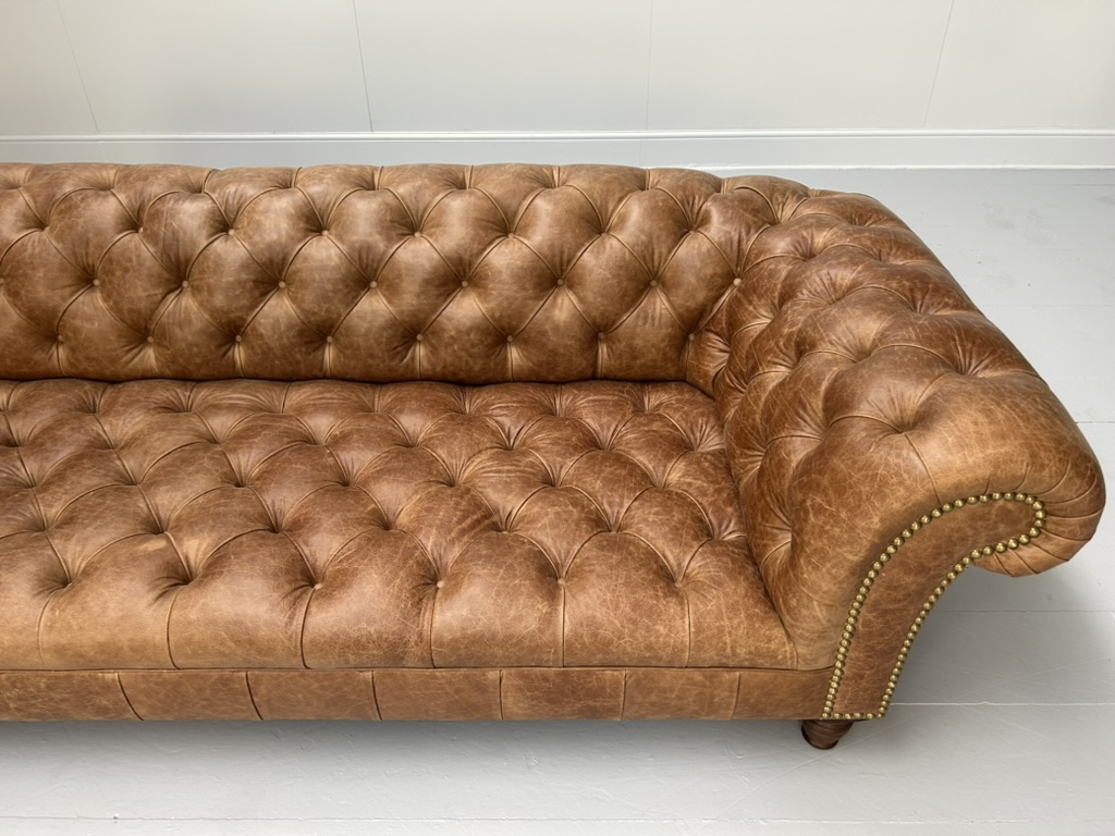 George Smith "Early Victorian Chesterfield " Sofa - In Brown Leather - RRP £17,000 - Image 13