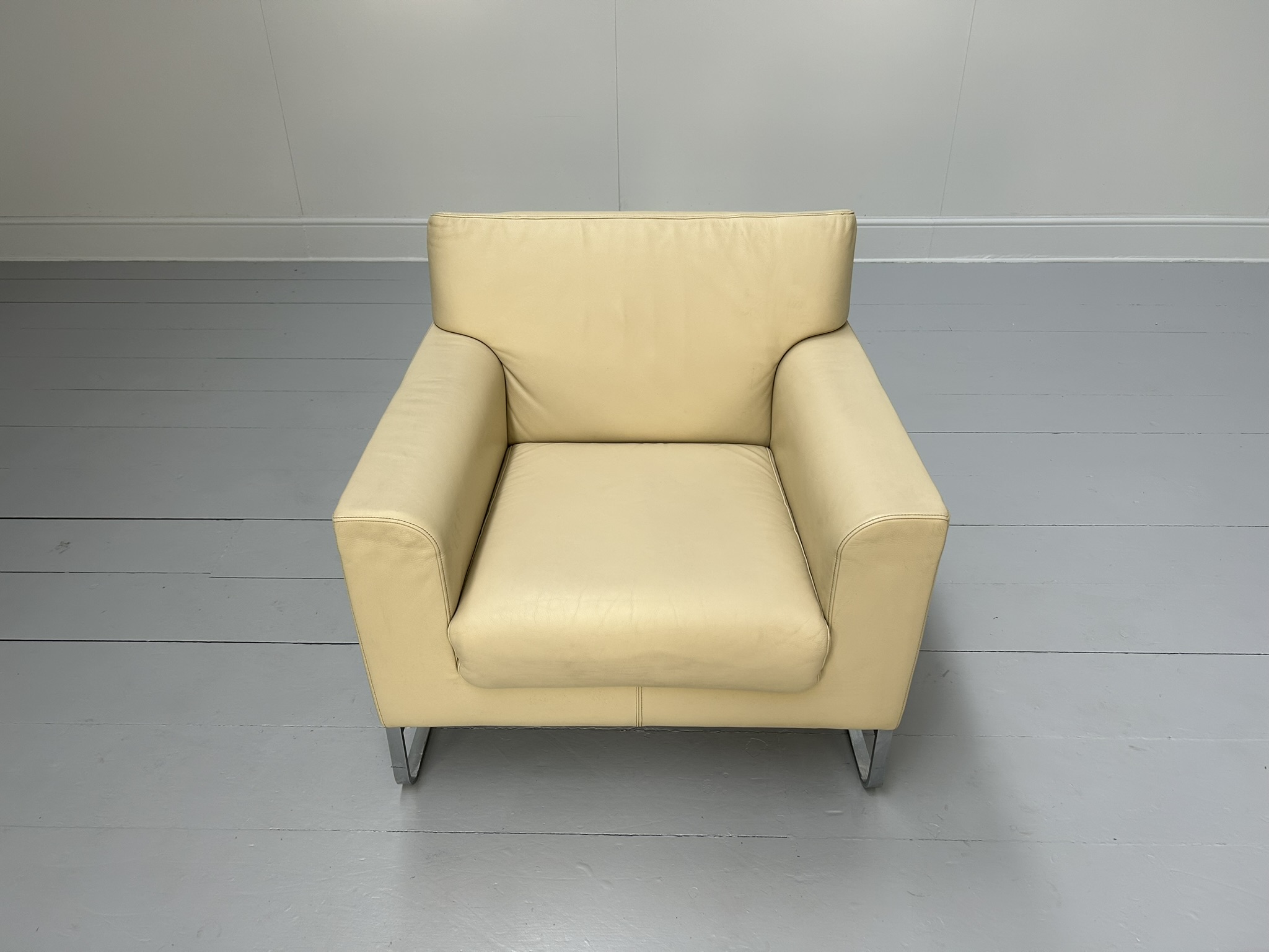 Walter Knoll "Morgan 465" Armchair - In Cream Leather - RRP £3200 - Image 7