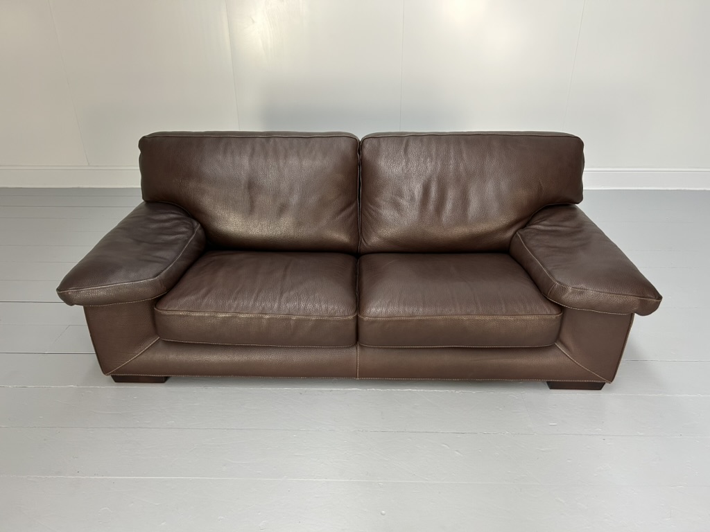 Roche Bobois "Ascot" Sofa - In Dark Brown Leather - RRP £8000 - Image 7