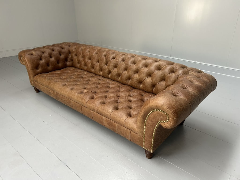 George Smith "Early Victorian Chesterfield " Sofa - In Brown Leather - RRP £17,000 - Image 11