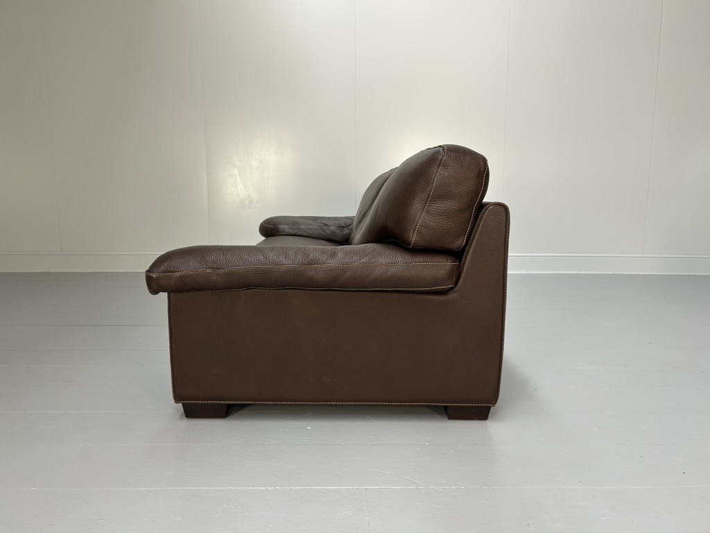 Roche Bobois "Ascot" Sofa - In Dark Brown Leather - RRP £8000 - Image 6
