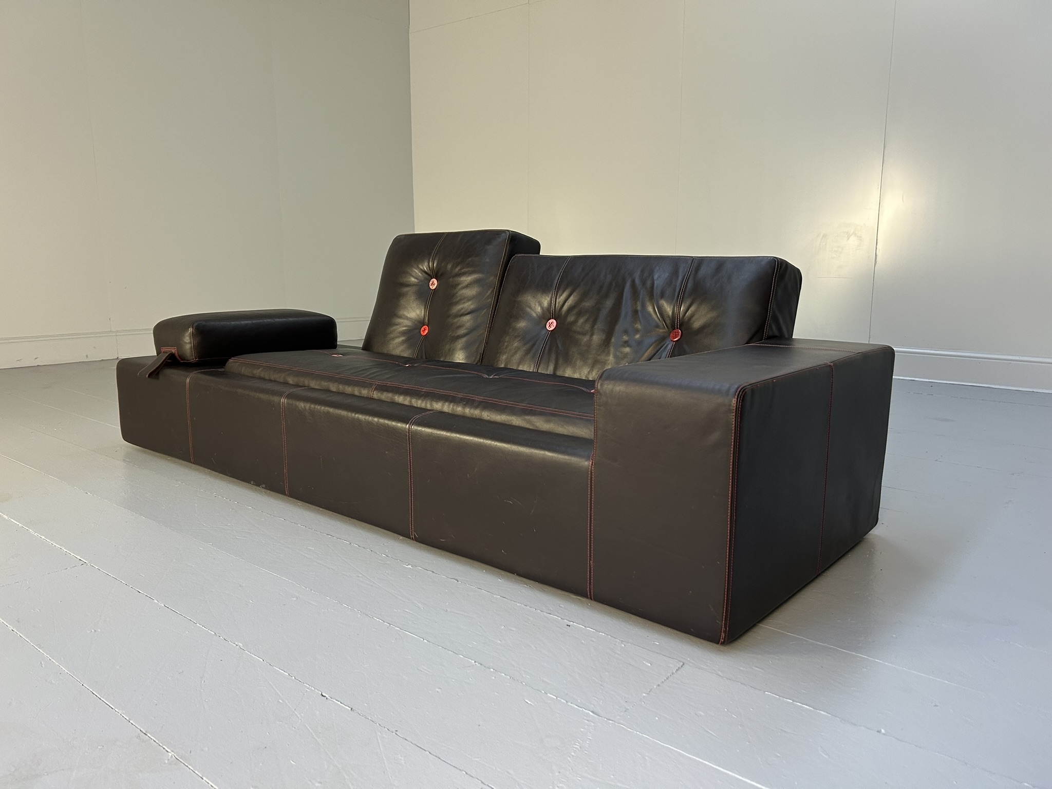 Vitra "Polder" 3-Seat Sofa - In Dark-Brown Leather - RRP £10,000 - Image 6