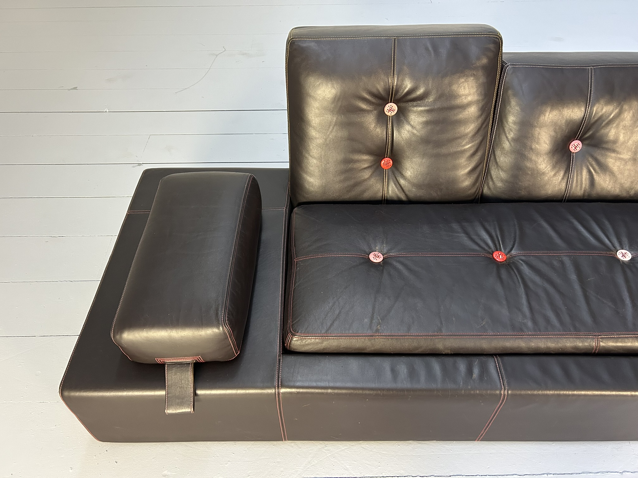 Vitra "Polder" 3-Seat Sofa - In Dark-Brown Leather - RRP £10,000 - Image 12