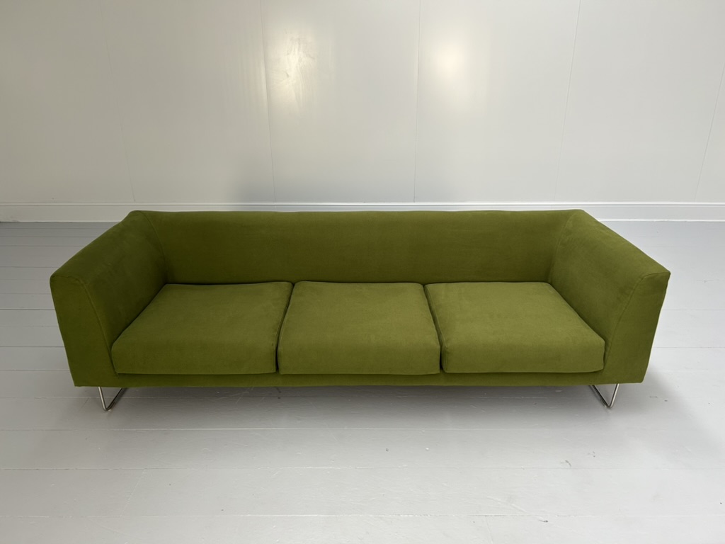 Cappellini "Elan" EN/4 3-Seat Sofa - In Green Fabric - RRP £6500 - Image 7