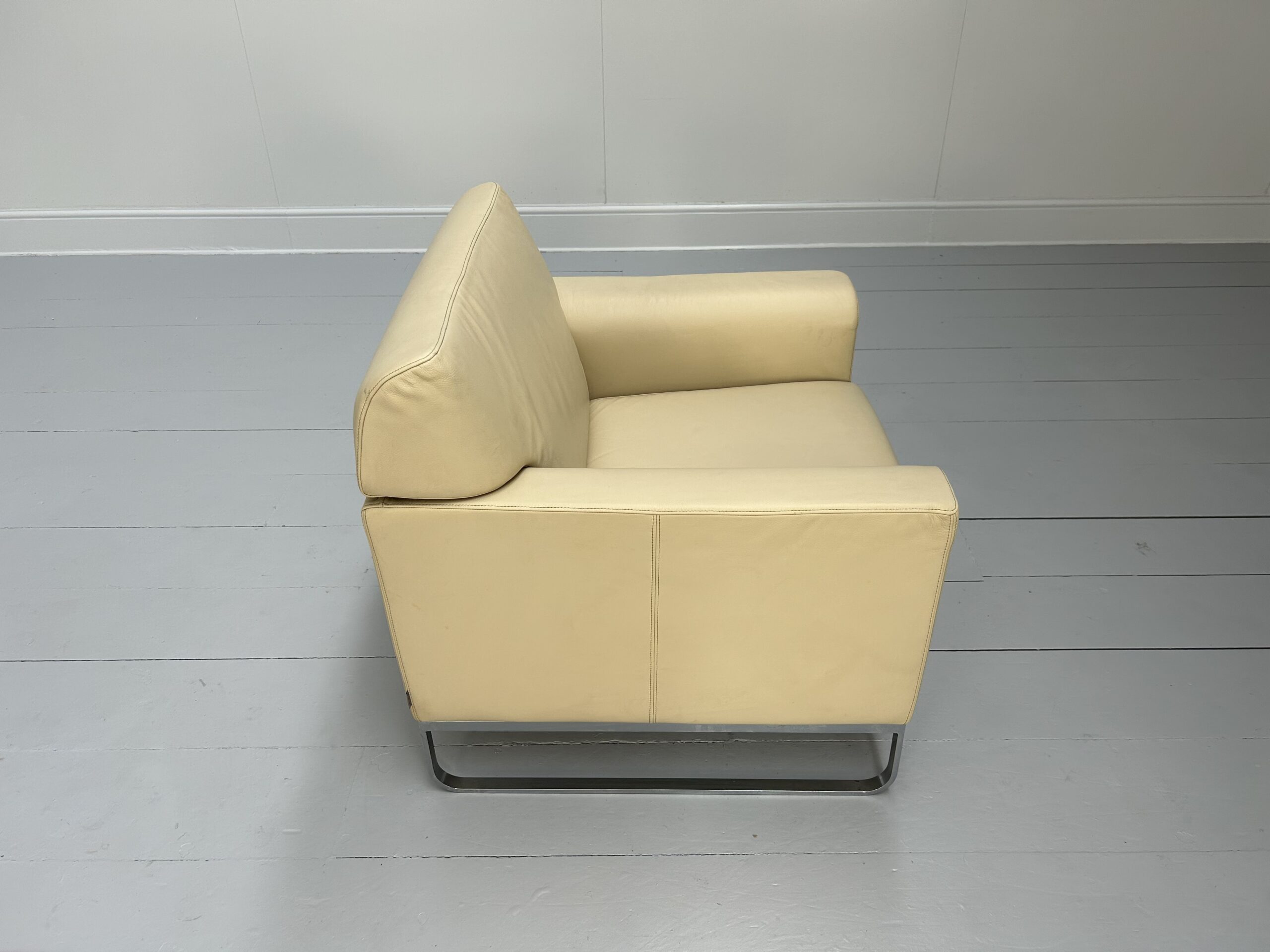 Walter Knoll "Morgan 465" Armchair - In Cream Leather - RRP £3200 - Image 8