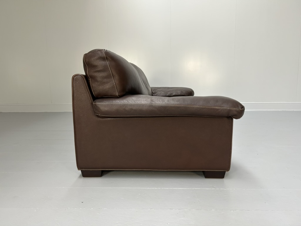 Roche Bobois "Ascot" Sofa - In Dark Brown Leather - RRP £8000 - Image 5