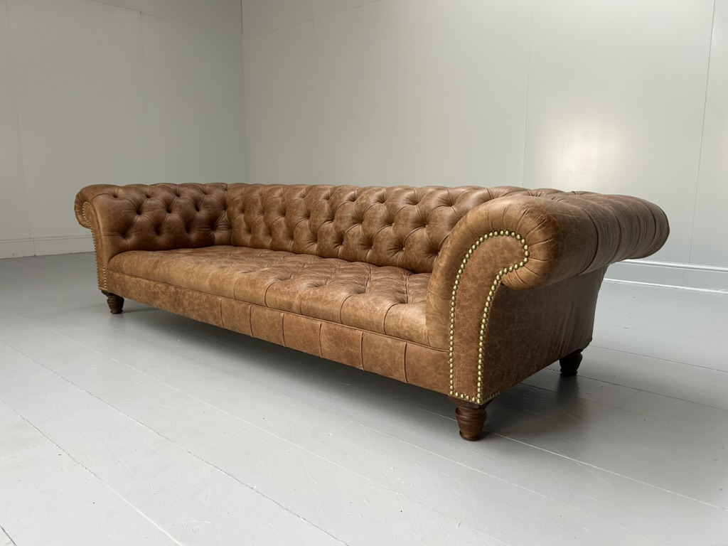 George Smith "Early Victorian Chesterfield " Sofa - In Brown Leather - RRP £17,000 - Image 6