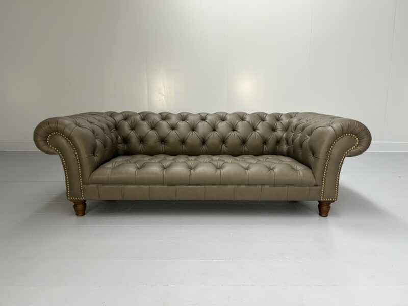 George Smith "Early Victorian Chesterfield " Sofa - In Grey Brown Leather - RRP £15,000