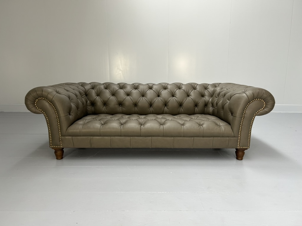George Smith "Early Victorian Chesterfield " Sofa - In Grey Brown Leather - RRP £15,000