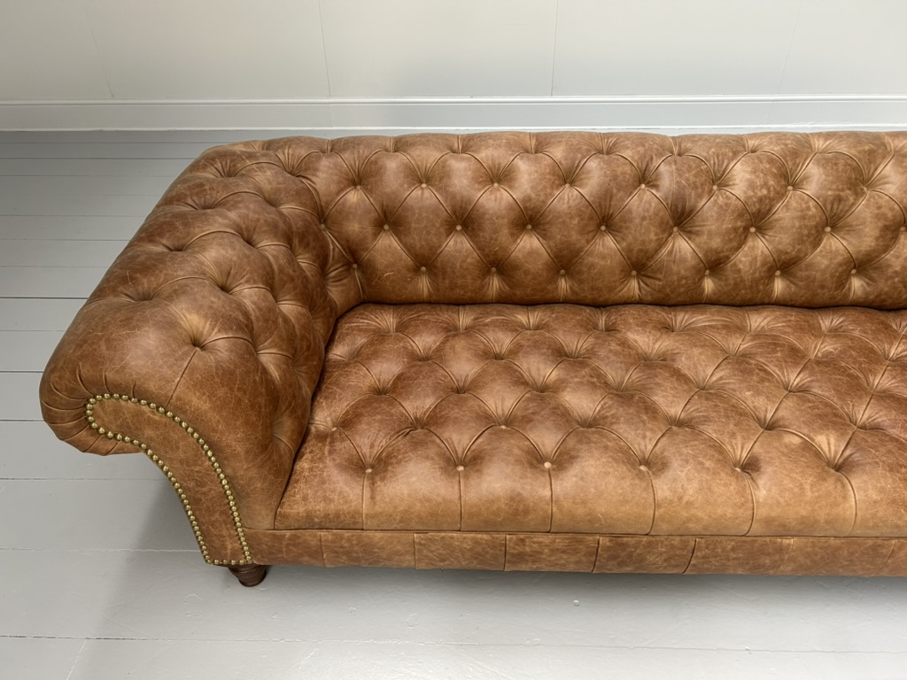 George Smith "Early Victorian Chesterfield " Sofa - In Brown Leather - RRP £17,000 - Image 12