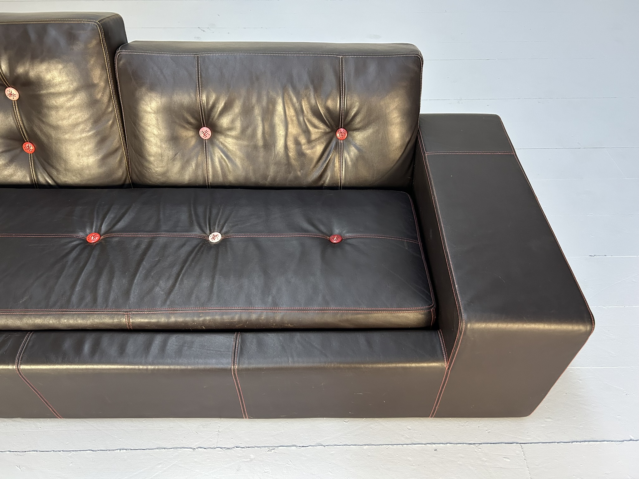 Vitra "Polder" 3-Seat Sofa - In Dark-Brown Leather - RRP £10,000 - Image 13