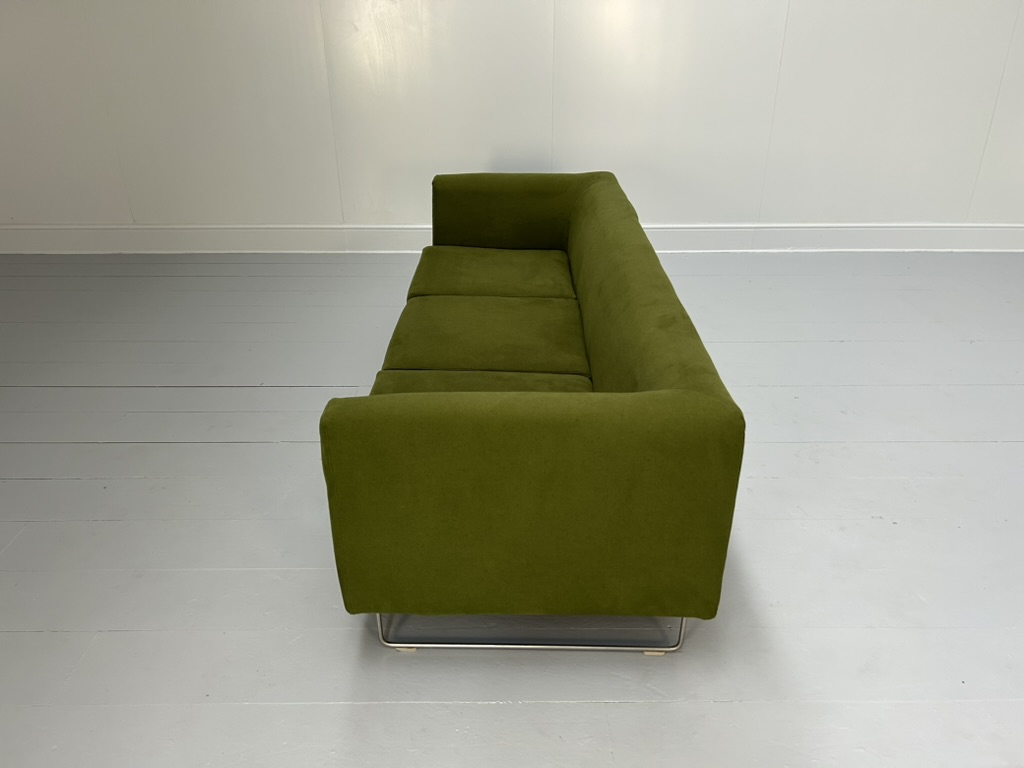 Cappellini "Elan" EN/4 3-Seat Sofa - In Green Fabric - RRP £6500 - Image 9